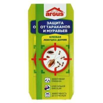 Инс клеевая ловушка Домик от тараканов  ARGUS 4шт 509665