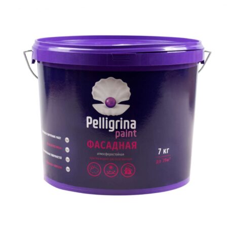 Краска акрил. фасадная белоснежная 7кг "PELLIGRINA PAINT" 231204 — изображение 3