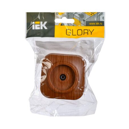 Розетка телев. открыт.уст."GLORY"  РТВ20ХД, дуб IEK 237452 — изображение 2