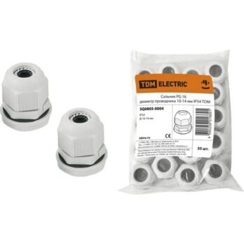 Сальник PG 16, D проводника  10-14мм IP54 TDM 805-0004