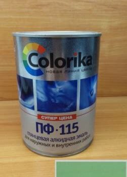 Эмаль ПФ-115 "Colorika" фисташковая 0,8кг
