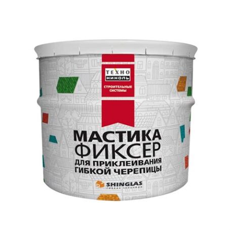 Мастика для гибкой черепицы ТЕХНОНИКОЛЬ №23 (Фиксер) ведро 3,6кг