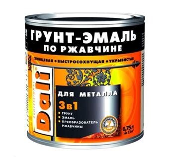 Грунт-эмаль по ржавчине "DALI" 3 в 1 БАЗА С 1,8л Рогнеда 270374