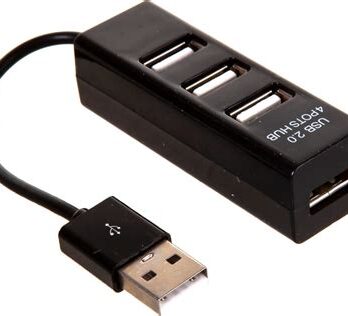 Разветвитель USB на 4 порта, черный 18-4103