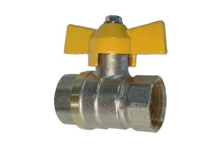 Кран шаровый д/газа ВР 1/2" бабочка 100