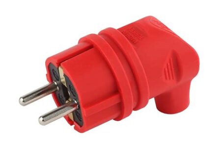 Вилка ERA V9 RED евро каучук 16A