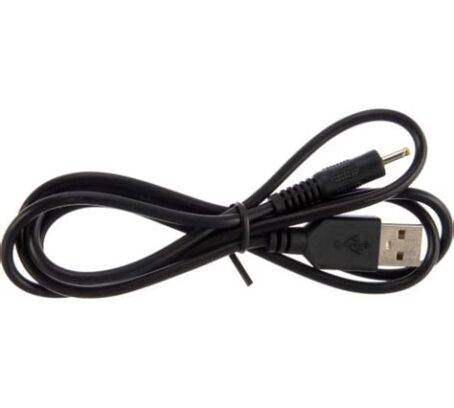Кабель USB-штекер DC-разъем, питание 0,7*2,5мм, 1м 18-1155