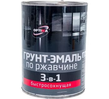 Грунт-эмаль быстросохн. "Optima" 3 в 1шоколадная 0,8кг
