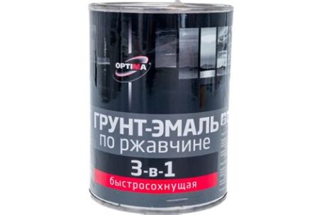Грунт-эмаль быстросохн. "Optima" 3 в 1шоколадная 0,8кг