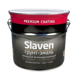 Грунт -эмаль "Slaven" быстро сохн.антикор серый 3,2кг  10478