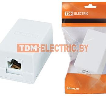 Розетка компьютерная 1х RJ 45 TDM