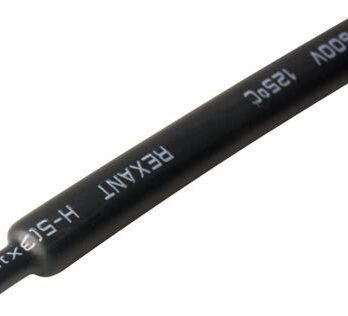Термоусадка 12,0/4,0 мм 1м черная клеевая REXANT 21-2008