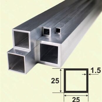 Труба ал. квадратная 25*25*1,5 ТКв  04.2000.500