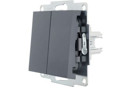 Выключатель 2-кл графит Lezard VESNA 3488-101 66761