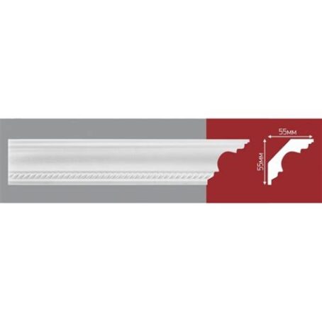 Плинтус 2м Декор ЕК Люкс L 103/80/44