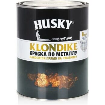 Краска по металлу с молотк.эффектом темная бронза 0,9л HUSKY-KLONDIKE 26192 DEKART
