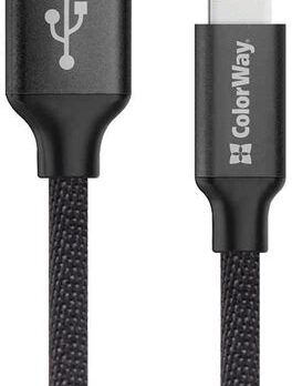 Кабель USB Apple Lightning 2,1А 1м, ПВХ черный, 18-7050