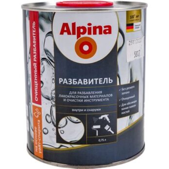 Разбавитель д/лакокрасочных материалов 0,75л ALPINA