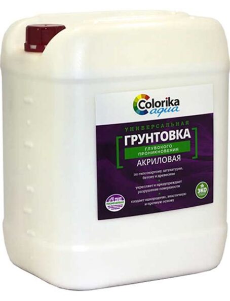 Грунтовка "Colorika Aqua"универсальная глубокого проникновения 10кг 10495