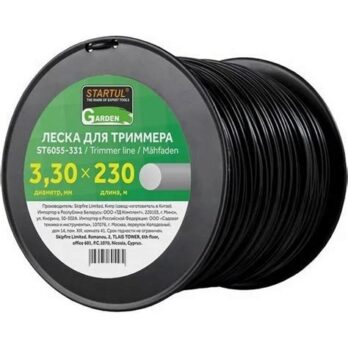 Леска ф 3.3мм х230м кругл. сеч. STARTUL GARDEN 6055-331