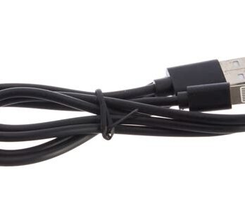 Шнур  USB для iPhone 5/6/7моделей шнур в тканевой оплетке, черный REXANT 18-4245