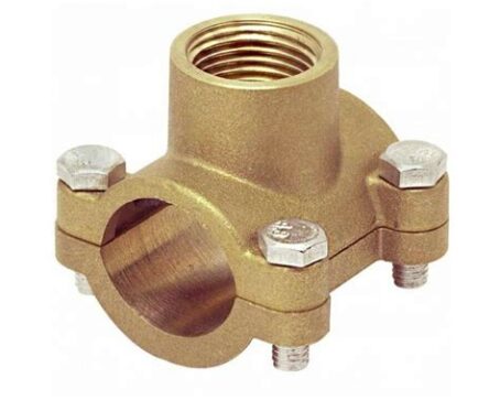 Водоотвод (врезка) 1"г*3/4"г*1"г латунный  ST434