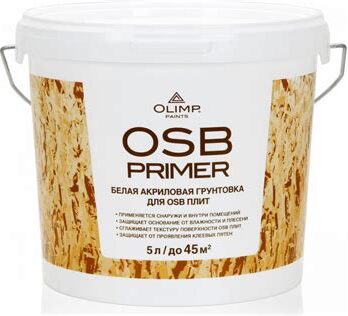 Грунтовка акриловая для OSB-плит OLIMP 5л 27061 Dekart
