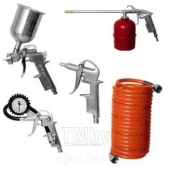 Набор пневмоинструмента ECO SGK-5 (5 предметов,верх.бак)