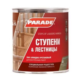 Лак ступени&лестницы PARADE L15 Матовый 0.75л ЛАКРА 766