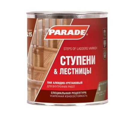 Лак ступени&лестницы PARADE L15 Матовый 0.75л ЛАКРА 766