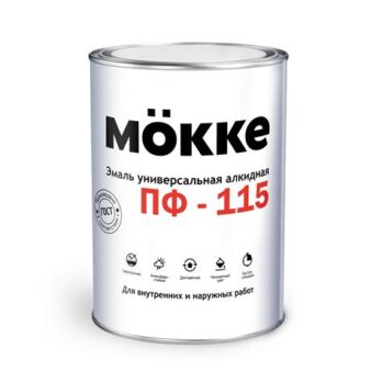 Эмаль алкидная ПФ-115 белый 0,8кг МОККЕ  03913