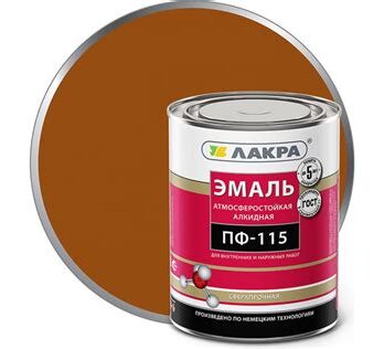 Эмаль ПФ-115 "Colorika" коричневая 6,0кг