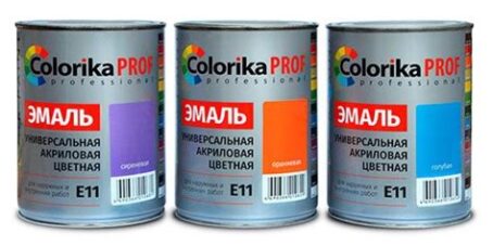 Эмаль "Colorika Prof"акриловая универсальная фиолетовая0,9л Е-11 10490