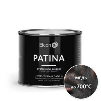 Эмаль Elcon Patina термостойкая  медь  0,2кг 461415
