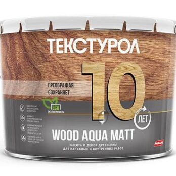 Текстурол WOOD AQUA MATT ТИК 2,5л  (водная осн) ЛАКРА