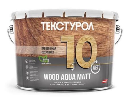 Текстурол WOOD AQUA MATT ТИК 2,5л  (водная осн) ЛАКРА