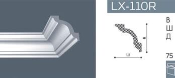 Плинтус 2м NMC LX-110 вш 80*80 (A1)   1016108