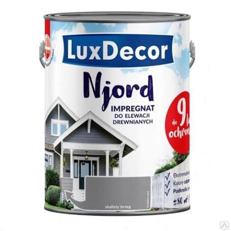 Краска антисептик для дерева LUXDECOR NJORD 2,5л. (Вулканический пляж) 17698