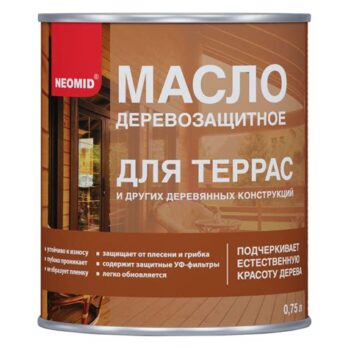 Масло деревозащитное для террас НЕОМИД Тик  0,75л 3276