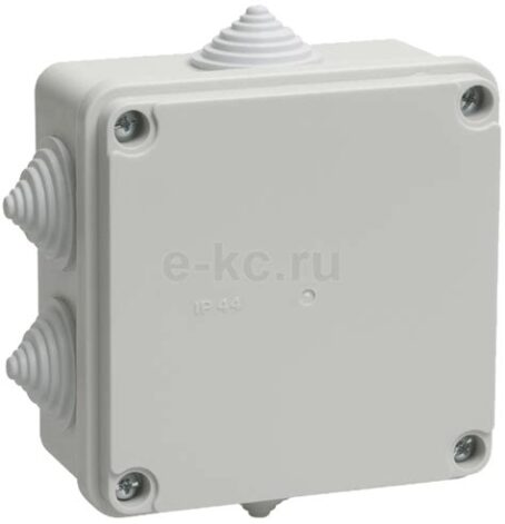 Коробка распр.ОП 100*100*50 IP44 КМ41233 (6 каб.ввод.) 67050