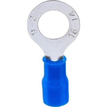 Наконечник кольцевой изолированный (НКИт 6,5мм)1.5-2.5мм REXANT 08-0039