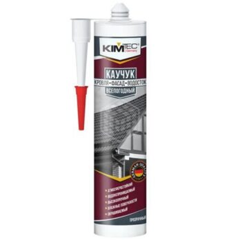 Герметик каучуковый KIMTEC кровля,фасад,водосток бесцв. 310мл   20582