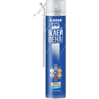 Клей - пена бытовая  ZIGGER PF  всесезонная 750мл/800гр  010346