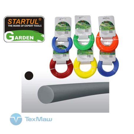 Леска ф 2.4мм х15м кругл. сеч. STARTUL GARDEN 6053-24