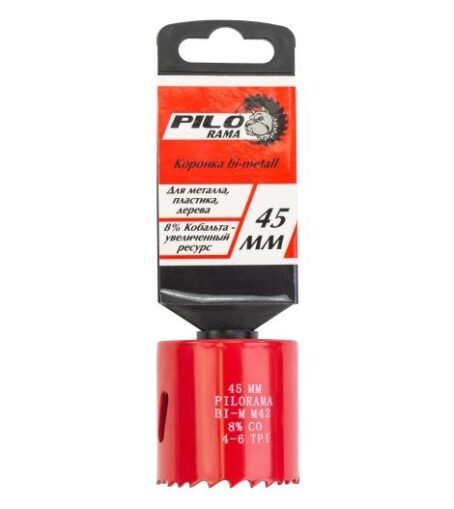 Коронка Bi -Metall 45мм Pilorama