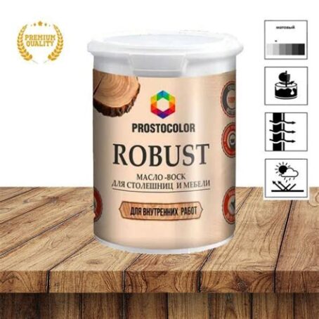 Масло для столешниц и мебели ROBUST PROSTOCOLOR  БЕСЦВЕТНЫЙ  0,75л 101053