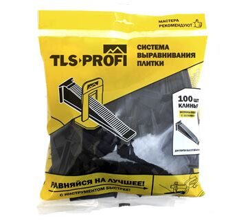Система выравнивания плитки TLS-Profi клин  (100ш) 72022