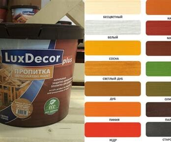 Пропитка  LUXDECOR PLUS 5л Графит МОККЕ 24060
