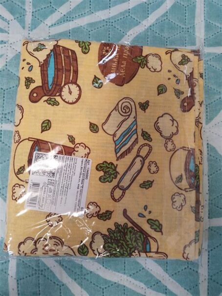 Парео жен. 80х150см с рисунком вафельная ткань 1346683