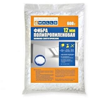 Фибра полипропилен. 12мм 600гр. FBV002V Dekart